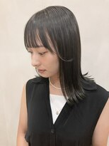 アロマヘアルーム 横浜店(AROMA hair room)&nbsp;切りっぱなしボブ×黒髪×ツヤ感