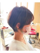 アトリエ エス atelier es HAIRDESIGN&nbsp;ハンサムショート/センターパート/上品ショート/大人ショート/夏