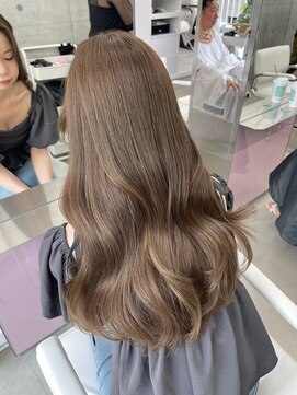 アイシー 表参道(ICY) ブリーチなしダブルカラーで【明るめオリーブベージュ】