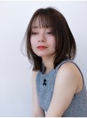韓国風レイヤーカット髪質改善ダブルカラーミルクティーベージュ