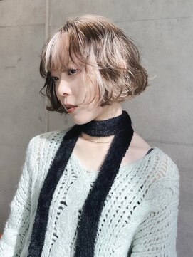 キャロルガーデンズ ボコカ 表参道(Carroll Gardens bococa) デザインカラー/ミルクティー/ブリーチカラー　【azu】