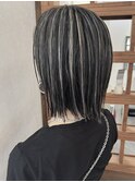 コントラスト強★細めハイライトカラー