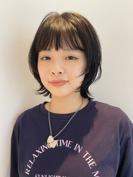 ビファインクーアヴェダ(Be fine coo AVEDA) 似合わせくびレイヤーボブカット透明感アッシュカラー