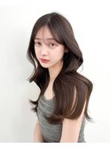 韓国ヘア　レイヤーカット　顔まわり