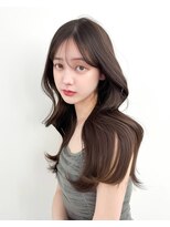 アマトウキョウスマートサロン(AMA TOKYO×Smart Salon)&nbsp;韓国ヘア　レイヤーカット　顔まわり