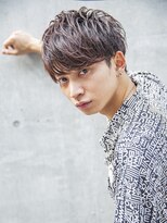 シティ(CITY) フェザーパーマブルーブラックサーフカールスパイキーショート