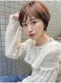 大人ショート/黒髪/オリーブグレー/小顔/ココアベージュ/町田