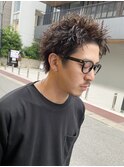 短髪パーマ