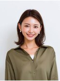 鎖骨ボブ/外ハネ/ボブ/髪型/イメチェン