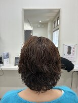 バンビ 坪井店(Bambi) レイヤーボブ×ゆるめパーマ 30代/40代/50代/60代/ドライパーマ