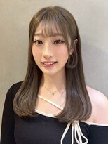 ヘアリゾート粋 新宿三丁目本店&nbsp;透明感ナチュラルブラウン/レイヤーカット/顔まわりカット