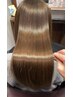 【パサつき、うねりのない毎日へ】　カット＋美髪矯正＋ケアトリートメント　