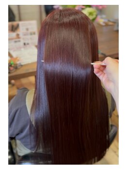 美容室ココ(COCO)の写真/伸ばすだけじゃない♪補修しながら叶える艶髪ストレート◎