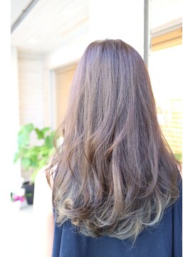 エコルアヘアー(ecolua hair) ロング×アッシュ×インナーカラー