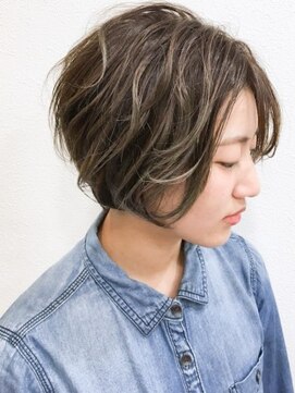 クアトロ グランシュ 川崎店(QUATRO × GranCieux) ハイライト×エアリーニュアンスボブ