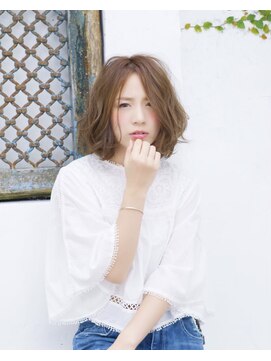 ロンド パルティール 大宮(Lond partir) 【石田勇士郎】無造作カール丸みミディアムボブ