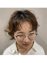フェンヘアーアイス 中目黒(Fen.hair ici)&nbsp;ショート　センターパート　ニュアンスパーマ