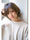 riley大人かわいい小顔丸みのあるショートボブ 20代30代40代