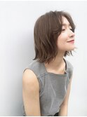 【yuka】アッシュブラウン×大人可愛い外ハネボブ20代30代40代