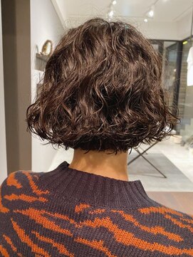 ネロ ヘアサロン 渋谷(NERO HAIR SALON) 【田中結】ミニボブ　くるくるパーマ
