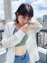 ルービック 梅田茶屋町(Rubik)&nbsp;ウルフレイヤーボブ×インナーカラー×毛先パーマ