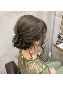【Bormee】結婚式お呼ばれ後れ毛パーティヘアセット☆