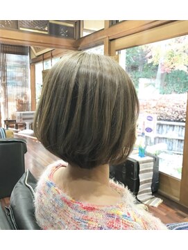 美容サニー ハイライト×ボブ