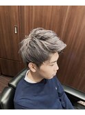 ホワイティアッシュ×アップバング