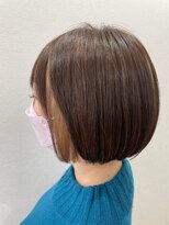 フロート 小阪店(float) 髪質改善トリートメント_マロンベージュ Aラインボブ かきあげ