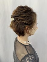 カミエ(kamie) 【ハーフアップ風ショートヘアアレンジ】