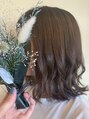 ヘアルーム ルシア(Lucia) ミディアムヘアレイヤーを入れなくてもコテでくびれ風◎