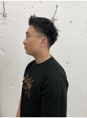 ハイライト波巻きマッシュアップバング束感ショート11