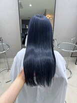 ケシキ(keshiki) ネイビーブルー×髪質改善トリートメント