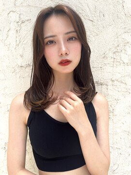 ロンド ストラーダ 心斎橋(Lond strada) エアリーロング×ピンクベージュ×美髪［髪質改善/縮毛矯正］