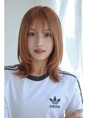 ミディアムレイヤー小顔似合わせカット