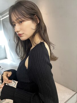 サイン 渋谷(SIGN) レイヤーカットイヤリングカラーインナーカラーケアブリーチ