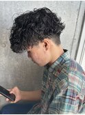 波巻きスパイラル 刈り上げ