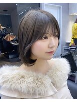 韓国レイヤー/韓国風/ボブ/髪質改善/黒髪/ブリーチなし〔池袋〕