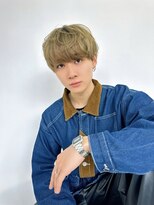 ルービック 梅田茶屋町(Rubik)&nbsp;韓国ヘアカルマパーマセンターパートウルフ【MEN’S HAIR】
