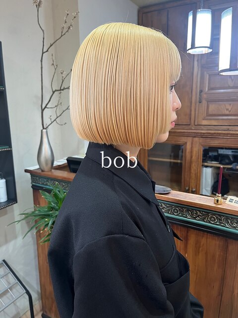 【ZEEN】抜きっぱなしブロンドなぱつっとbob【米林】札幌　大通