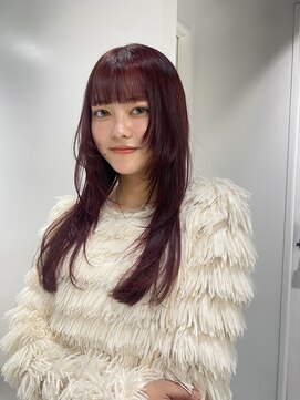 ゼスト 八王子店(ZEST) ワインレッドカラー ブリーチなしダブルカラー 【otoha】