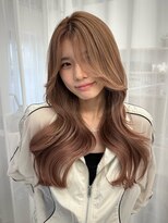 ハピネス 西大寺店(Happiness)&nbsp;ヨシンモリ/韓国ロング/レイヤーカット/顔周りレイヤー