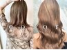 前髪カット＋透明感カラー＋２stepトリートメント　￥10980
