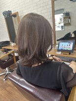 ライフ 住道店(Lyfe)&nbsp;ウェーブミディアム似合わせカット_メルティカラーアッシュ_450