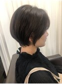 イメチェン/ホワイトブロンド/外ハネボブ/ワイドバング/南草津