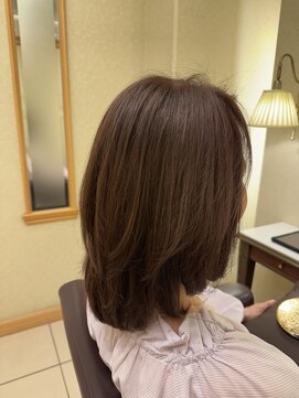 松本平太郎美容室 銀座本店 ピンクベージュミディアム