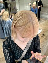 ヲタク(wotaku.) ミルクティーカラーホワイトベージュトリプルカラーハイトーン