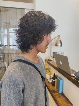 フリック 京都河原町店(FLICK) メンズウルフパーマ/メンズ/京都/河原町/メンズパーマ/U24学割