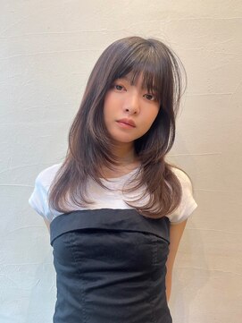 ユニカ バイ ベル 吉祥寺(unica by Belle) 簡単なスタイリングで可愛く！たっぷりレイヤー＋透け暗髪