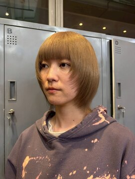 ゲーム 下北沢(GAME) ダブルカラー/大人レイヤー/ミルクティーベージュ/ウルフ/下北沢